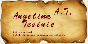 Angelina Tešinić vizit kartica